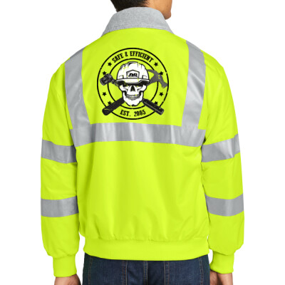 High Vis Jacket with Reflective Taping Thumbnail
